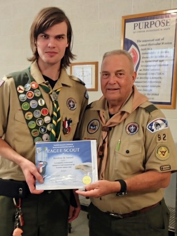 Eagle Scout achievement photo